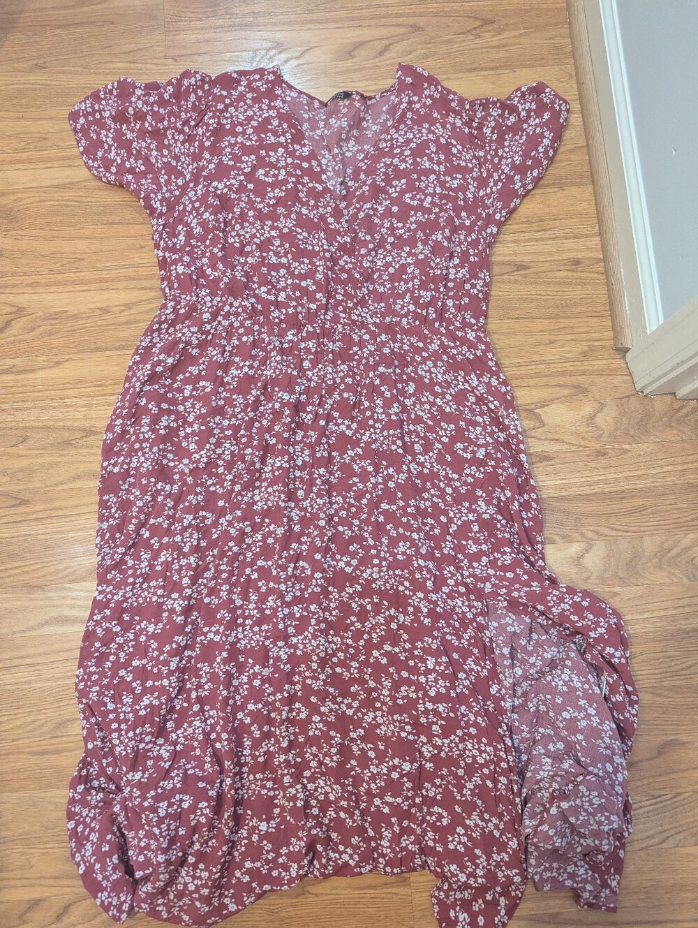 Floral Maxi Dress in Dusty Rose